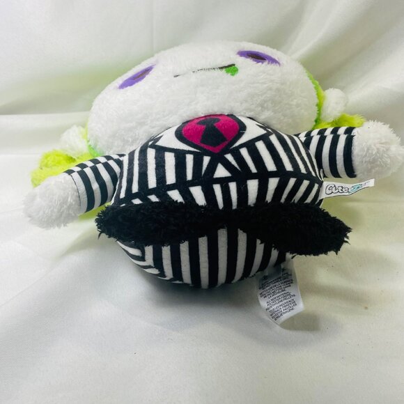 Cuteez Beetlejuice Plush Toy 11" Soft Beetlejuice Kidrobot Striped Suit - Picture 5 of 8